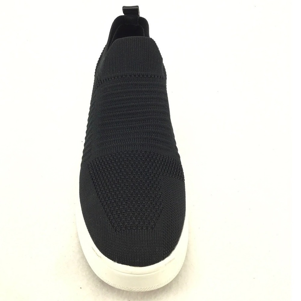 Steve Madden Black Knit Slip On Platform Sneakers Womens 8.5